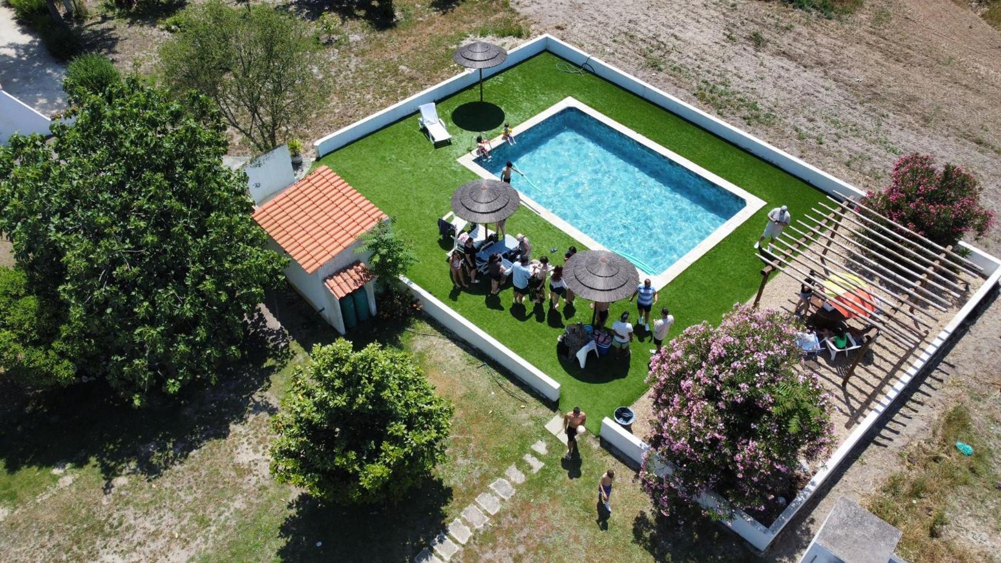 Na Quinta- alojamento rural com piscina de água salgada Villa Poceirao Esterno foto